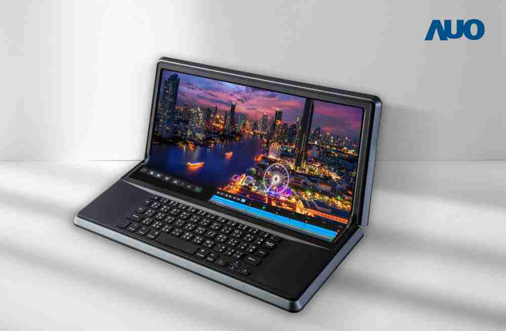 OBPay14.6吋Micro LED折迭显示屏幕，，，搭配半径4mm的弯折绞炼，，以及高画素、、、、高亮度、、高对比度的显示技术特点，，即便在大视角下仍保有绝佳色相与亮度