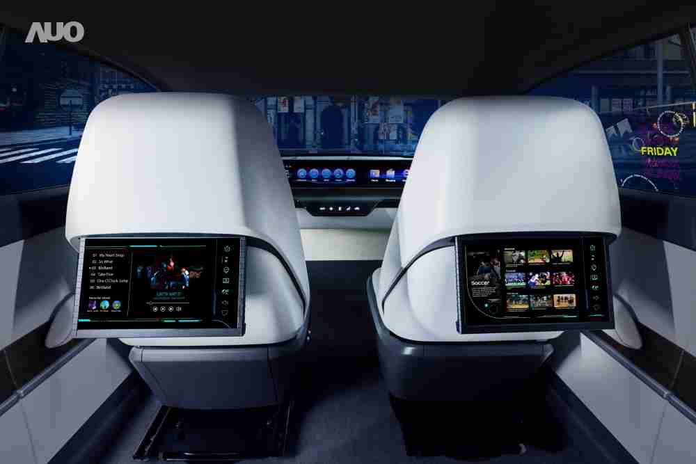 OBPay新一代Smart Cockpit 2024，，以Micro LED先进显示技术优势，，，创建〝可卷式后座娱乐显示器〞，，，仅在互动时才显示出所需画面及信息，，，扩充更丰富的娱乐和交互信息服务，，，获国际奖项荣耀